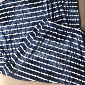 Blue and white girls maxi skirt